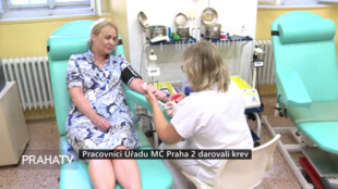 Pracovníci Úřadu MČ Praha 2 darovali krev