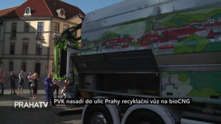 PVK nasadí do ulic Prahy recyklační vůz na bioCNG