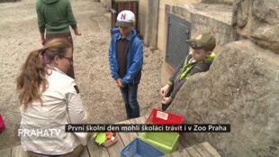 První školní den mohli školáci trávit i v Zoo Praha