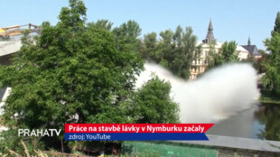 Práce na stavbě lávky v Nymburku začaly