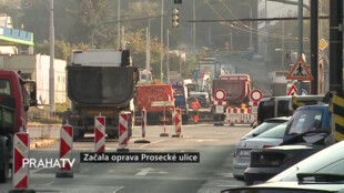 Začala oprava Prosecké ulice