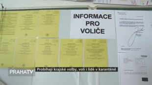 Konají se krajské volby, volí i lidé v karanténě