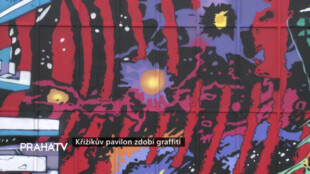 Křižíkův pavilon zdobí graffiti