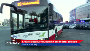 Krajské autobusy budou mít přednostní zelenou