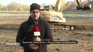 Retenční nádrž Jiviny v Praze 6 byla revitalizována