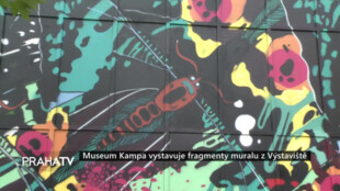 Museum Kampa ukazuje fragmenty muralu z Výstaviště