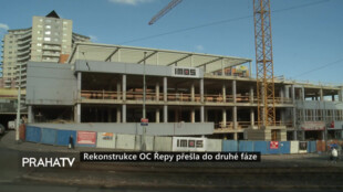 Rekonstrukce OC Řepy přešla do druhé fáze