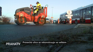 Prosecká ulice se rekonstruuje ve velkém