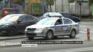 V Praze se ročně stane až 20 tisíc dopravních nehod