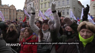 V Praze se demonstrovalo proti vládním opatřením