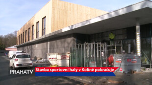 Stavba sportovní haly v Kolíně pokračuje