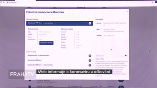 Web informuje o koronaviru a očkování