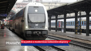 Kraj jedná o modernizaci železniční dopravy