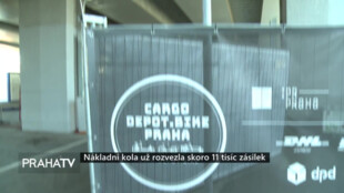 Nákladní kola už rozvezla skoro 11 tisíc zásilek