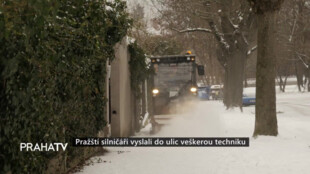 Pražští silničáři vyslali do ulic veškerou techniku