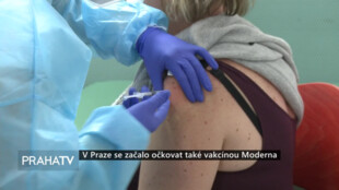 V Praze se začalo očkovat také vakcínou Moderna