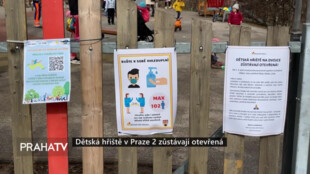 Dětská hřiště v Praze 2 zůstávají otevřená