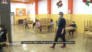 Testování žáků v Praze 4 probíhá bez komplikací