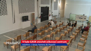 V hale GASK otevřeli očkovací centrum