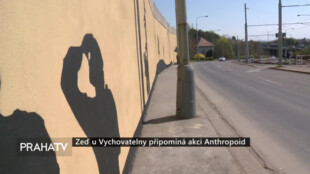 Zeď u Vychovatelny připomíná akci Anthropoid