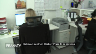 Očkovací centrum Hůrka v Praze 13 se rozšířilo