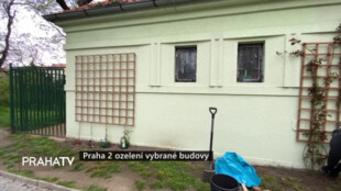 Praha 2 ozelení vybrané budovy