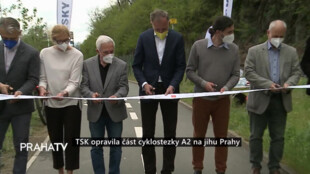TSK opravila část cyklostezky A2 na jihu Prahy
