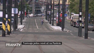 Tramvaje jedou nově až na Pankrác