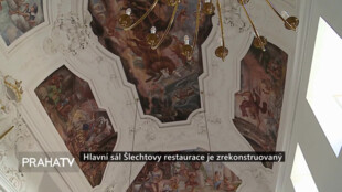 Hlavní sál Šlechtovy restaurace je zrekonstruovaný
