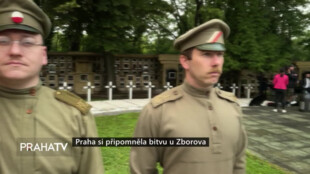 Praha si připomněla bitvu u Zborova