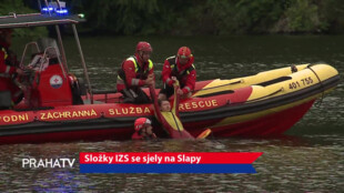 Složky IZS se sjely na Slapy