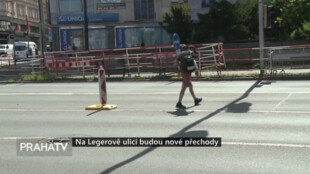 Na Legerově ulici budou nové přechody
