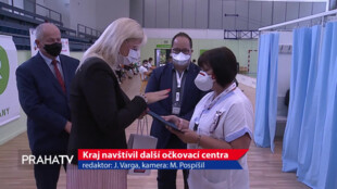 Kraj navštívil další očkovací centra