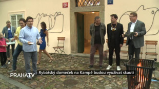 Rybářský domeček na Kampě budou využívat skauti