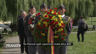 Na Klárově opět vzpomněli české letce RAF