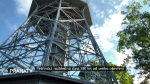 Petřínská rozhledna slaví 130 let od svého otevření