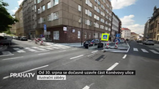 Od 30. srpna se dočasně uzavře část Koněvovy ulice