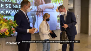Metropolitní očkovací centrum využilo už sto tisíc lidí
