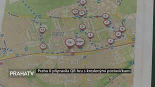 Praha 8 připravila QR hru s kreslenými postavičkami