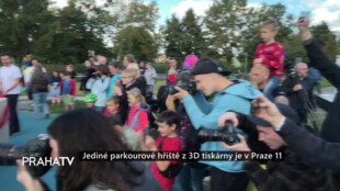 Jediné parkourové hřiště z 3D tiskárny je v Praze 11