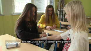 Life RESCUE učí žáky ZŠ základy první pomoci