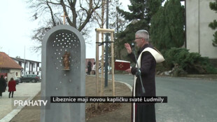 Líbeznice mají novou kapličku svaté Ludmily