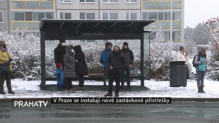 V Praze se instalují nové zastávkové přístřešky