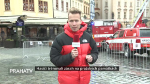 Hasiči trénovali zásah na pražských památkách