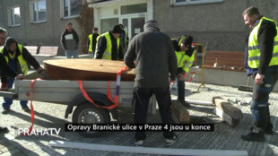 Opravy Branické ulice v Praze 4 jsou u konce