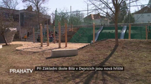 Při Základní škole Bílá v Dejvicích jsou nová hřiště