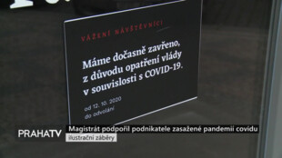 Magistrát podpořil podnikatele zasažené pandemií covidu