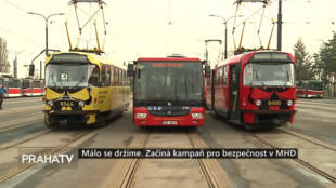 Málo se držíme. Začíná kampaň pro větší bezpečnost v MHD
