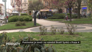 Poesiomat je nově i na náměstí Bratří Synků v Praze 4