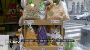 Velikonoční trhy nabízí i výrobky z chráněné dílny